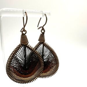 Fashion Boho Style Dangle Drop Earrings Feather Look boho earrings